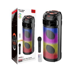 Sing-e  Portable Wireless Speaker ZQS6235 with Mic Black Sing-e  Portable Wireless Speaker ZQS6235 with Mic Black